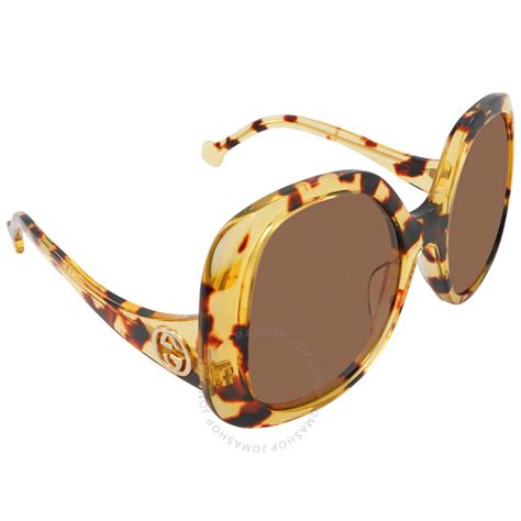 gucci brown and gold sunglasses|gucci brown square ladies sunglasses.